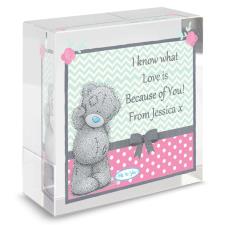 Personalised Me to You Pastel Belle Crystal Block Image Preview